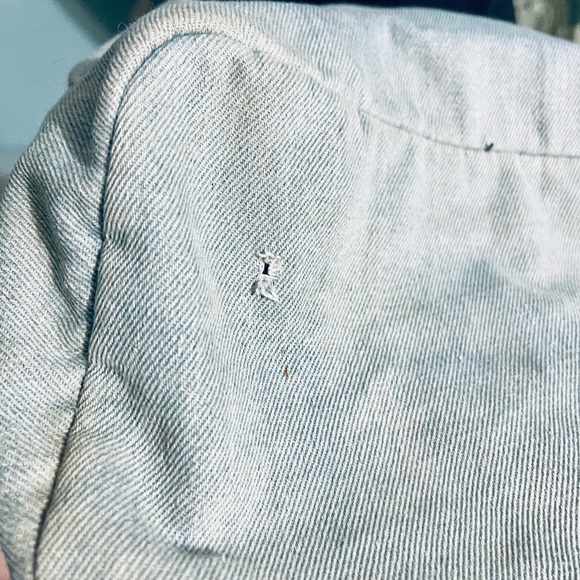 Urban Outfitters Yin & Yang Backpack Light Washed Distressed Denim Zip Unisex - Picture 15 of 16